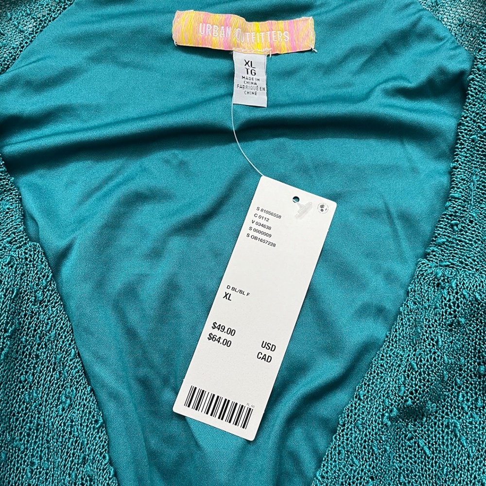 NWT Urban Outfitters Long Sleeve Cropped Top XL - Picture 7 of 11